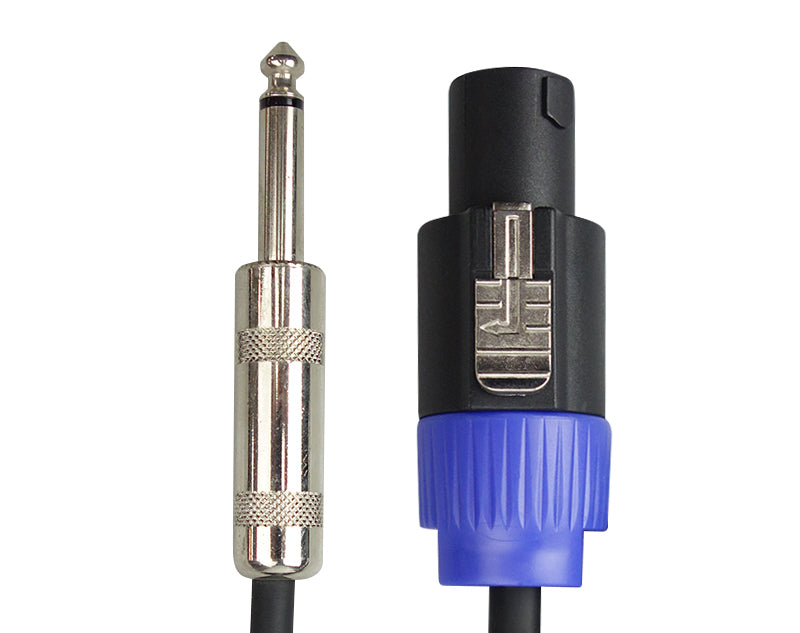 Precision Audio 5 Pack Speakon To 1/4" 6.35mm Cable Amp Mixer Speaker 10m SPEAKON635