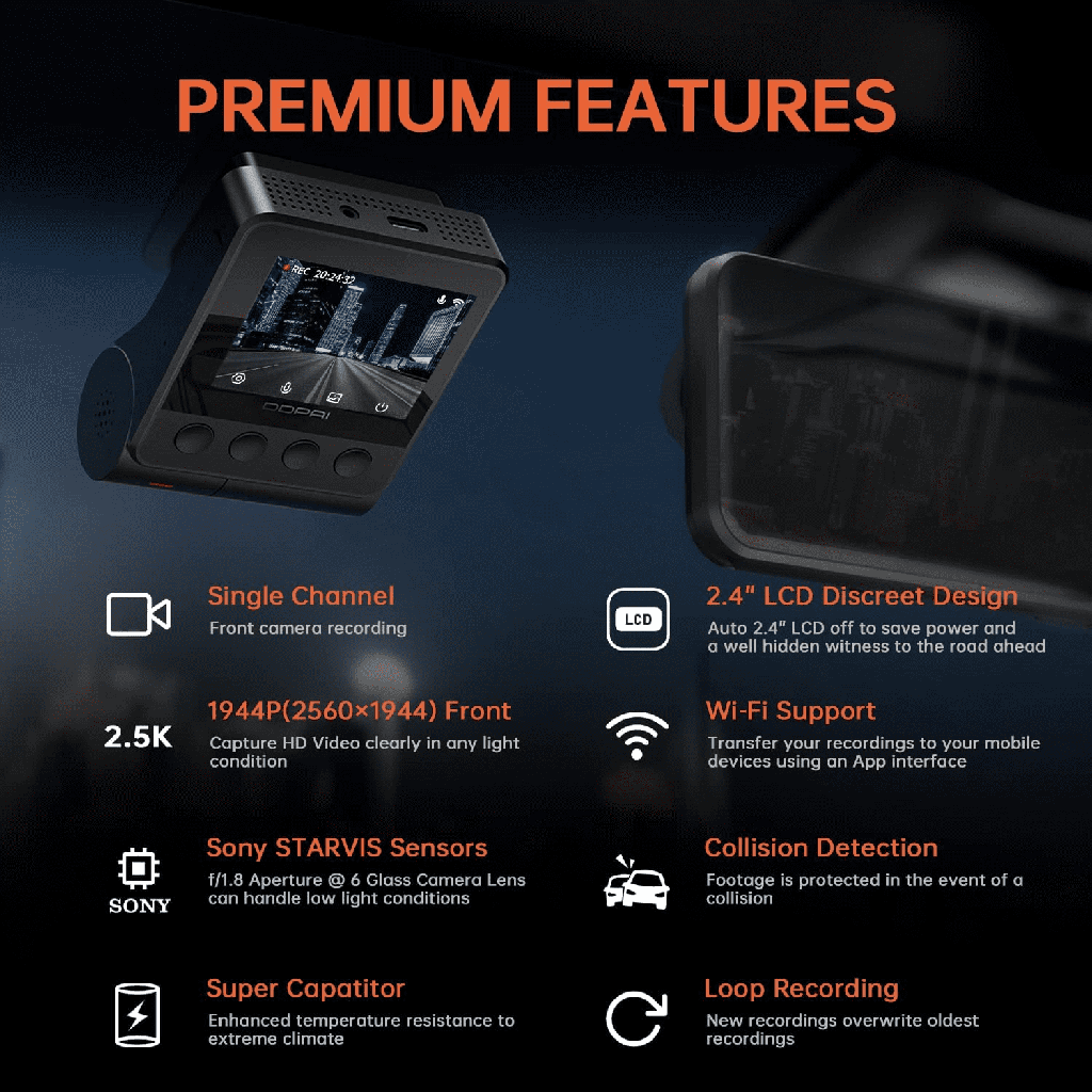 DDPAI Z40 Dual Dash Cam